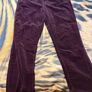 Old Navy Deep Purple Velvet Rockstar Pants